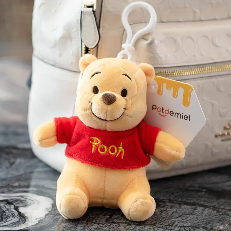 Porte-clés en peluche Disney Toy Story pour enfants, Stitch, Winnie Lotso, Butter Cartoon, Anime Stuffed, Pendentif Strap Toys, Original, Kawaii, Gift