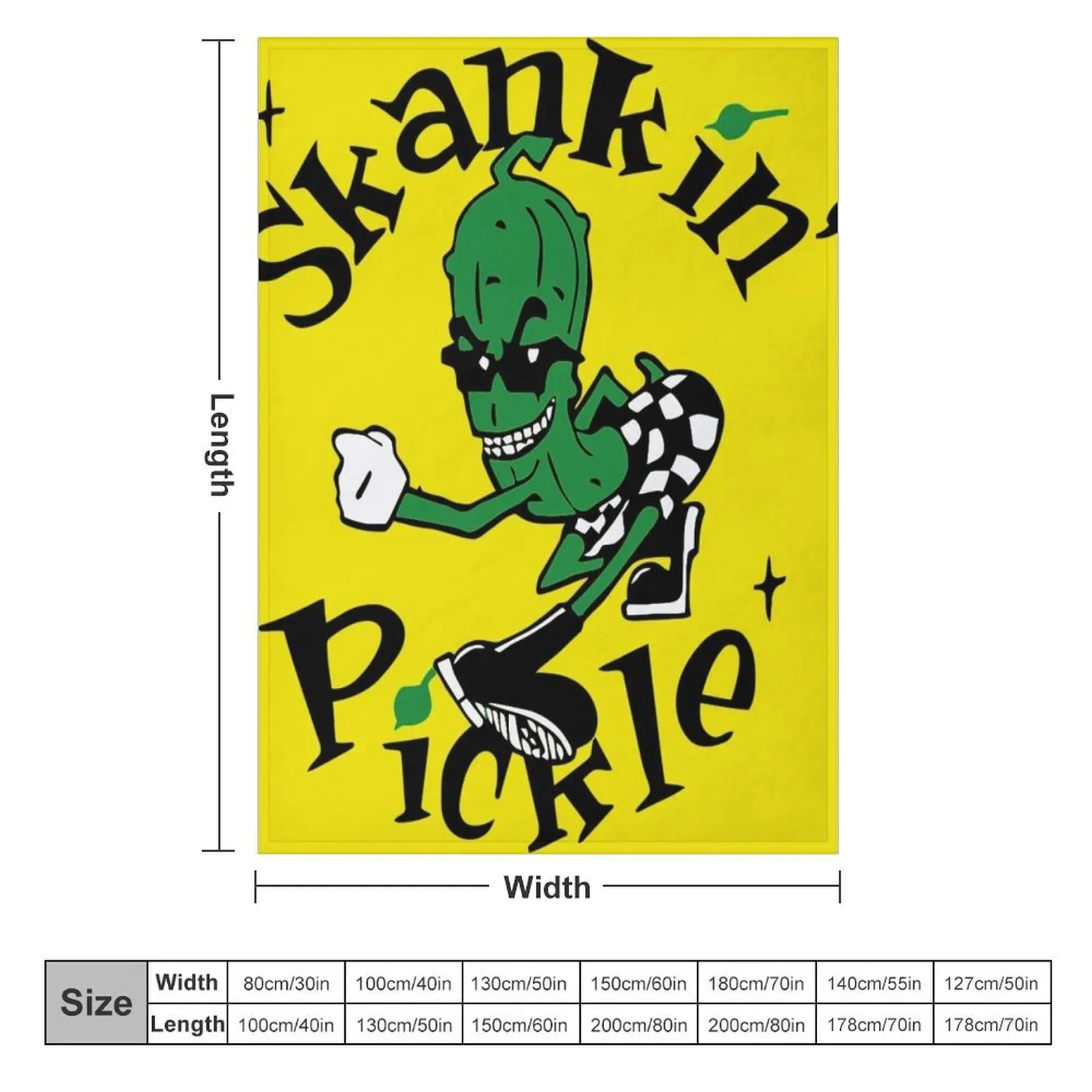 Skankin Pickle Throw Blanket halloween Decorative Throw for winter Blankets