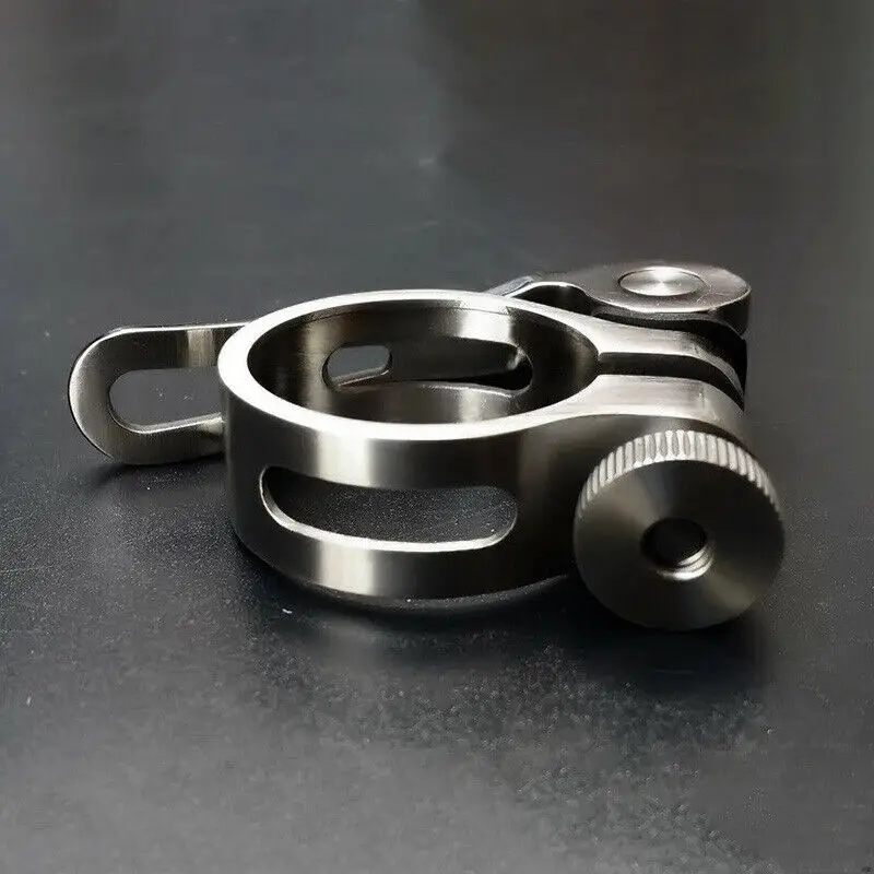 Titanium Alloy Mountain Road Bicycle Bike Quick Release Seatpost Clamp Holder Clip 31.8/34.9mm