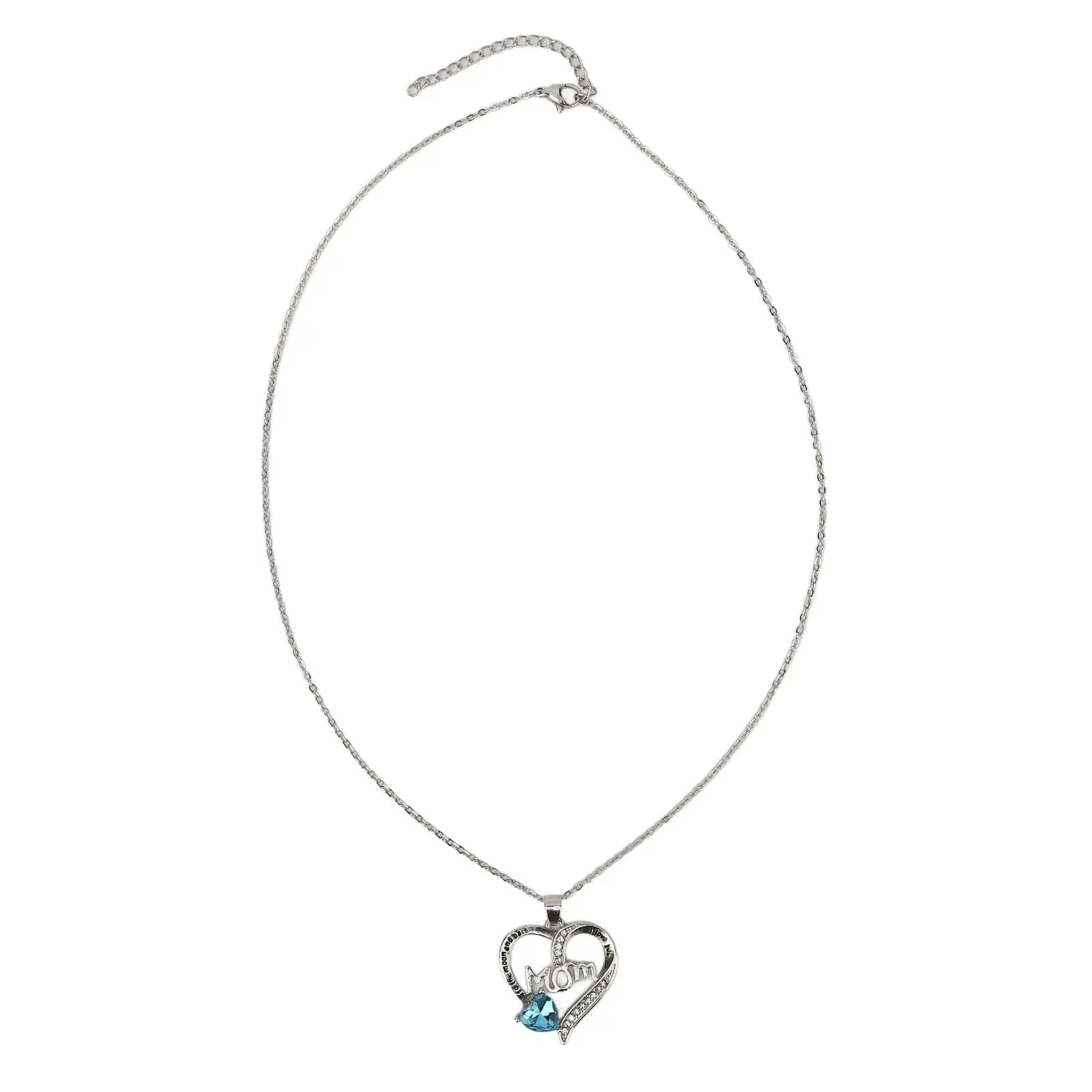 Colar de strass em forma de coração, pingente de letra personalizado, joias de liga brilhante para mulheres, festa, dança, roupa