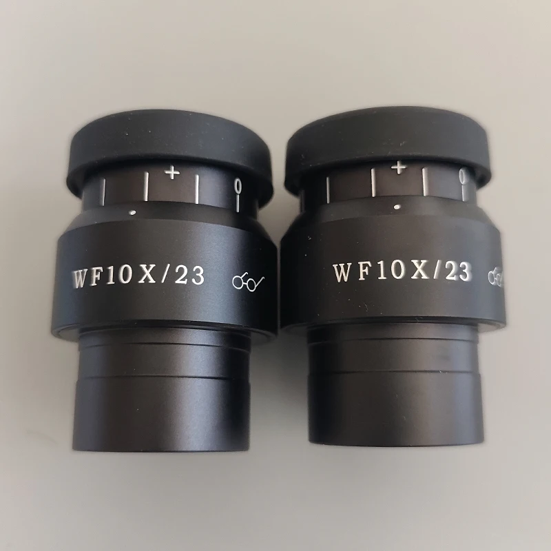 2PCS WF10X WF10X/23 Wide Field Eyepiece For Binocular Trinocular Stereo Microscope 30MM Installation Installation Interface