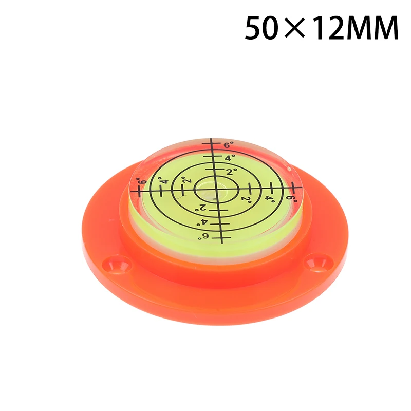 50*9/12/17mm Round Horizontal Bubble Level High Precision Bubble Level Bulls Eye Horizontal Spirit Level For Desktop Wooden