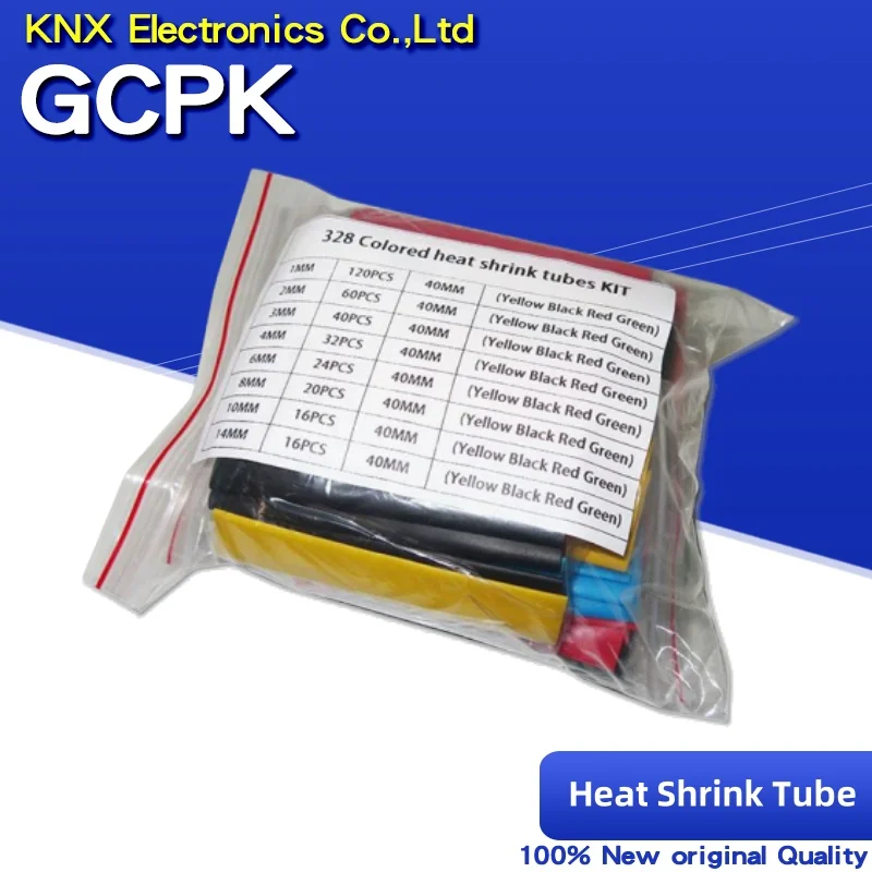 328pcs/Set Polyolefin Shrinking Assorted Insulated Sleeving Tubing Wrap Wire Cable Sleeve Kit Heat Shrink Tube KIT