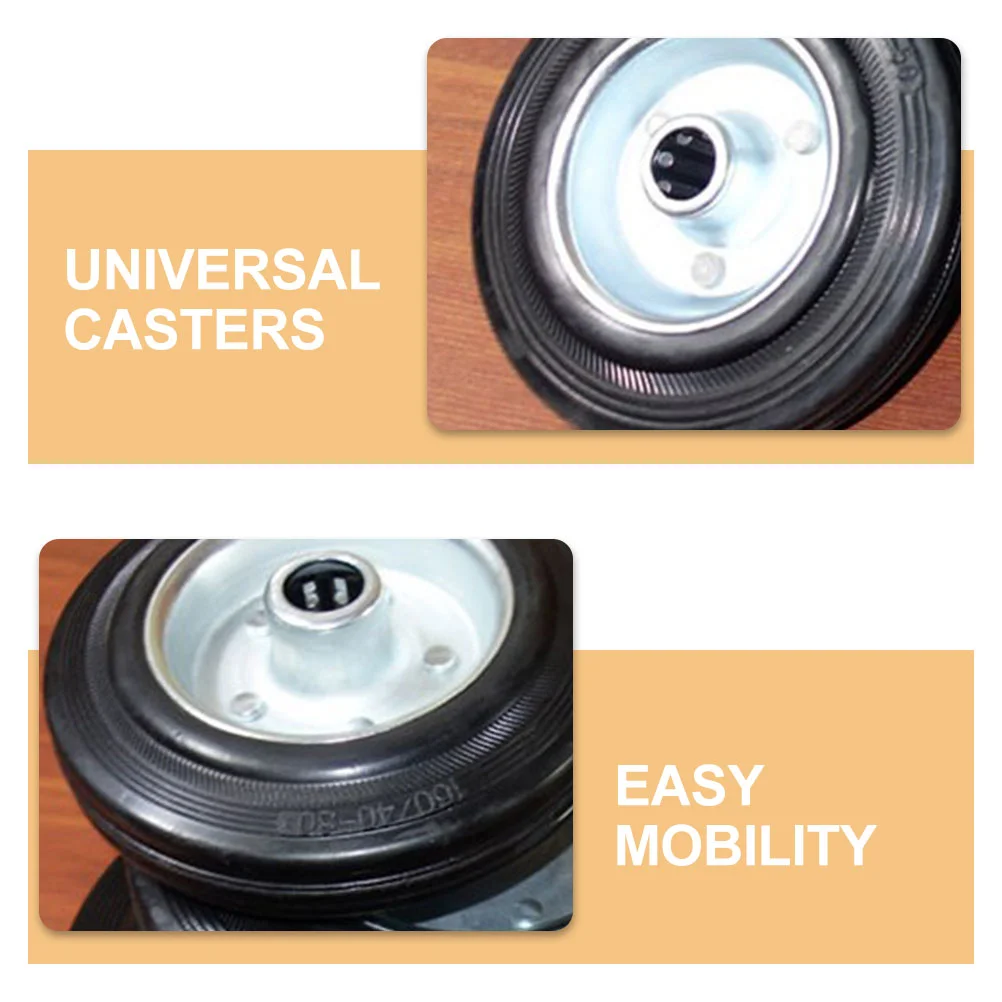 Mute Industrial Rubber Wheel Small Castor Wheels Boat for Furniture Heavy Duty Caster