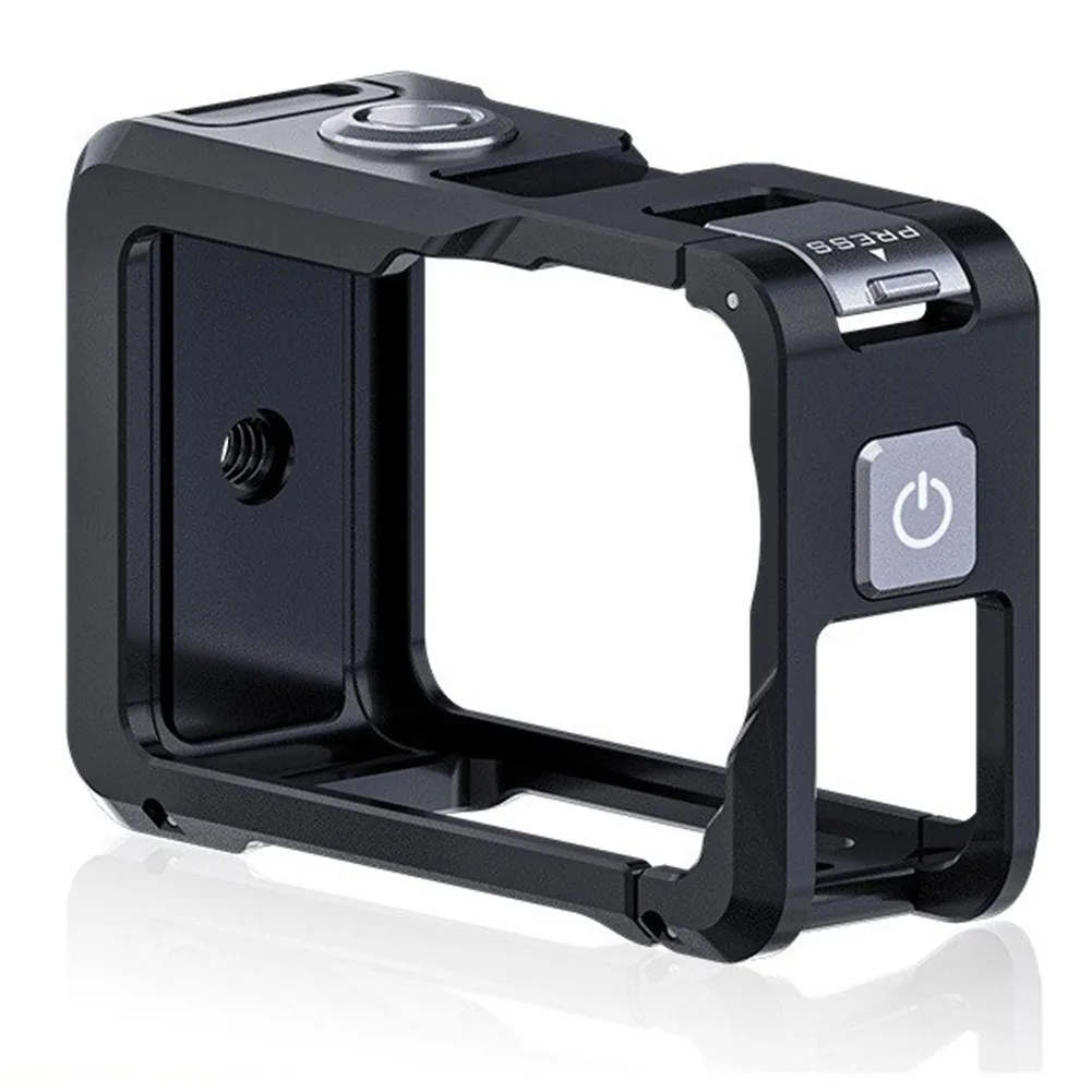 Metal Double-Opening Protective Cage For DJI Action 6 Full-Coverage Protection 81.6*34.8*53.3mm Aluminum Metal Protective Cage