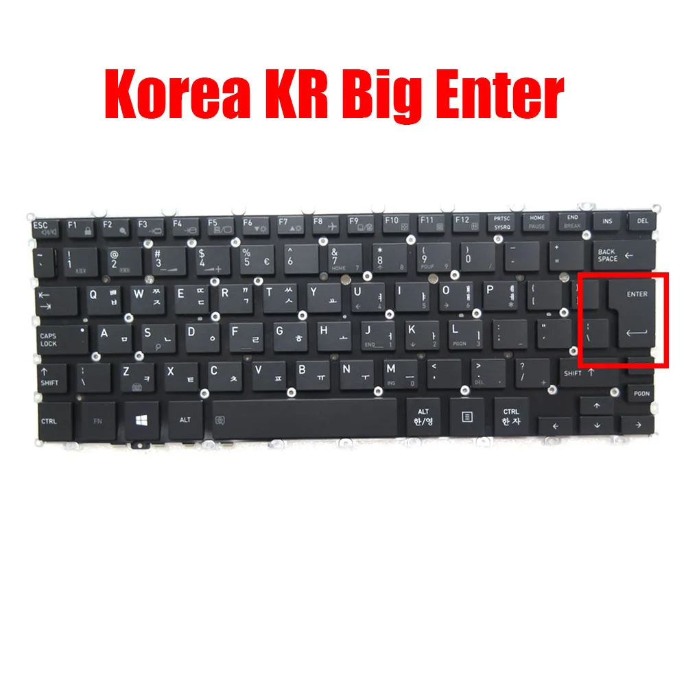 Korea / Canada Laptop Keyboard For Toshiba For Portege X20W-E Black With Backlit New