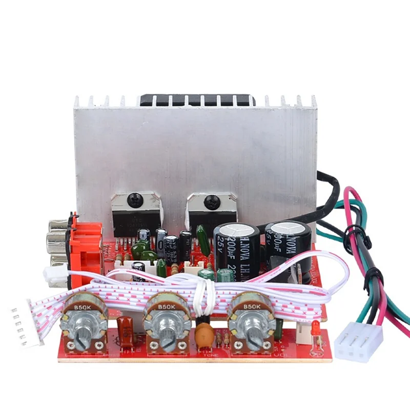 Leading-DX-618 Audio Subwoofer Stereo Amplifier Board 2.1 Channel 60Wx3 DC12-18V Module With Power Cable Easy Install Easy To Us
