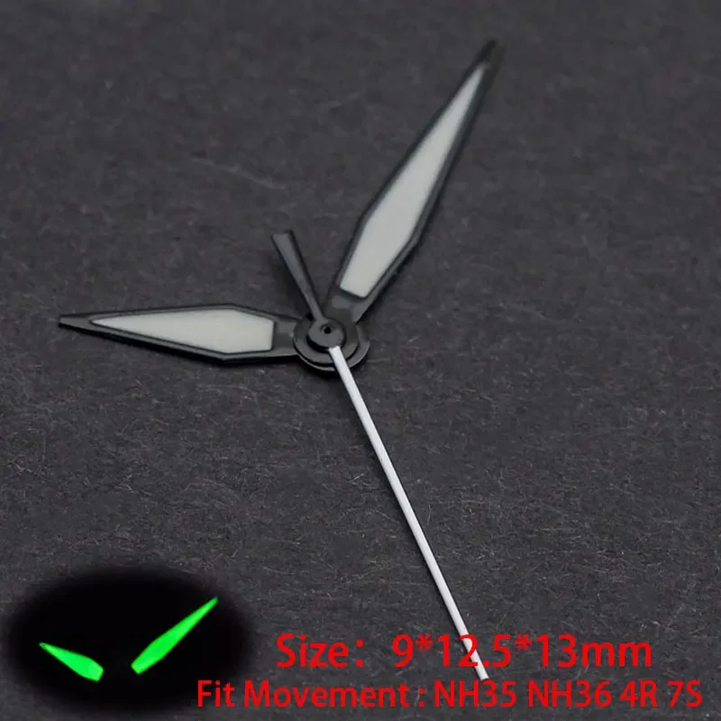 Watch Hands Needles Fit Swiss Movement 7750 2824 NH36 Super Swiss Green Luminous Hands for IWC Men\'s Watches Repair Watch Parts