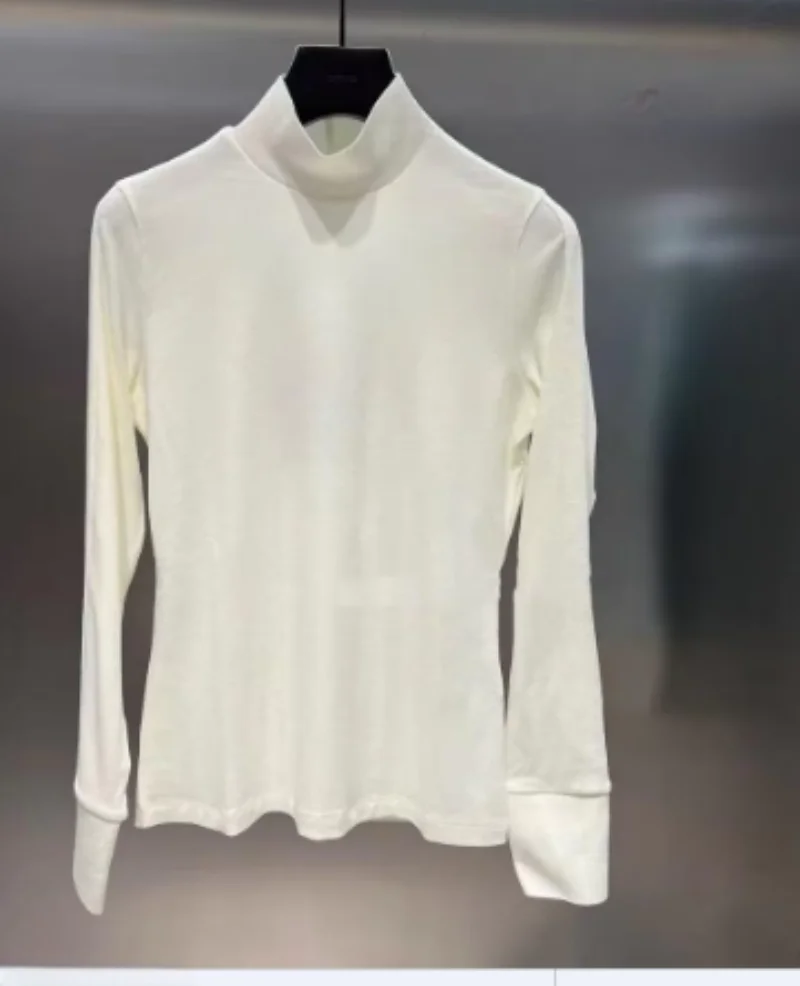 Clearance Sale-Women's Golf Base Layer New Stand Collar Soft Warm Brushed Long Sleeve Versatile Sports Top