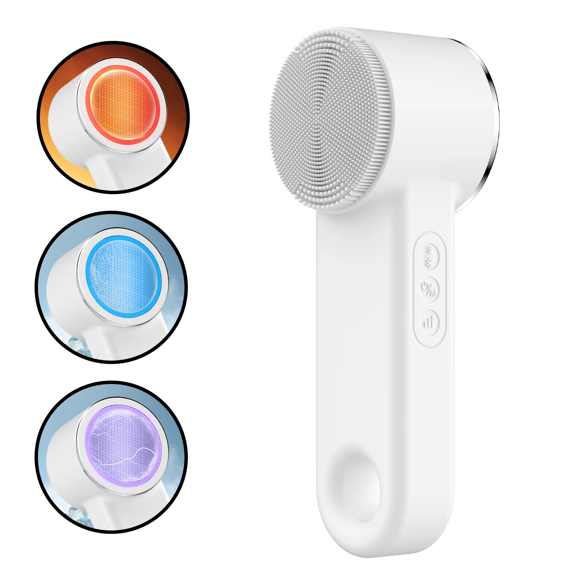 New Design USB Charging 4-in-1 Electric Facial Cleansing Brush Cleansing Massaging Lifting Mode Anti-Aging Skincare Tool