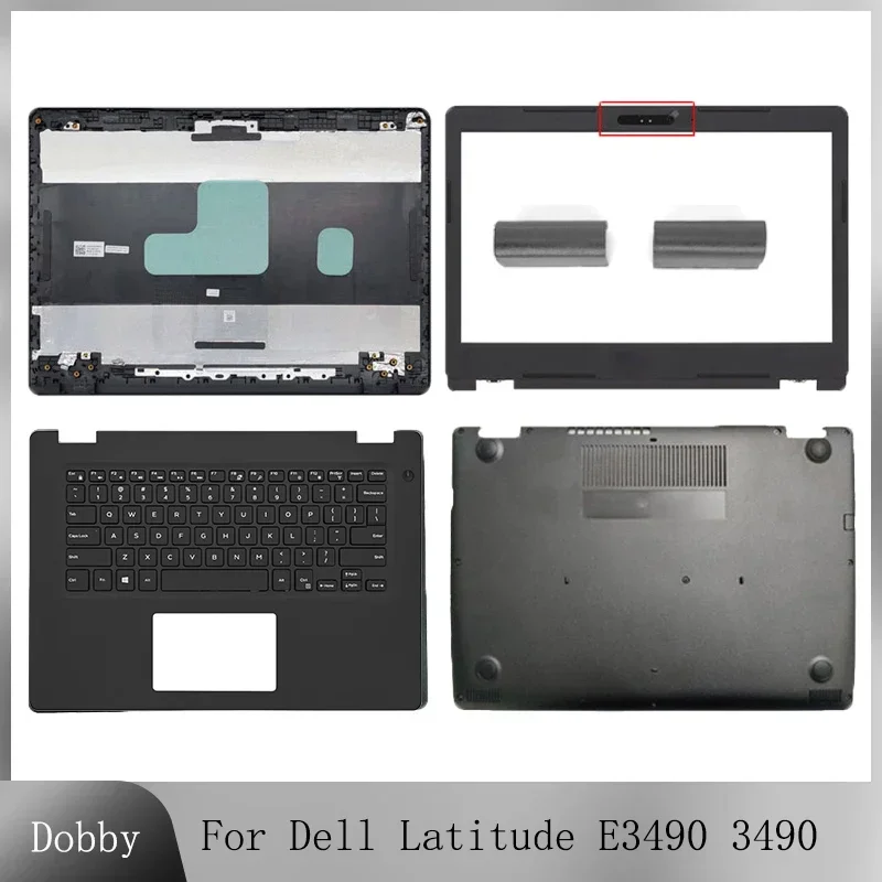 

Original New For Dell Latitude 3490 E3490 Laptop LCD Back Cover Front Bezel Palmrest Cover Bottom Base Housing Case Black AA1404