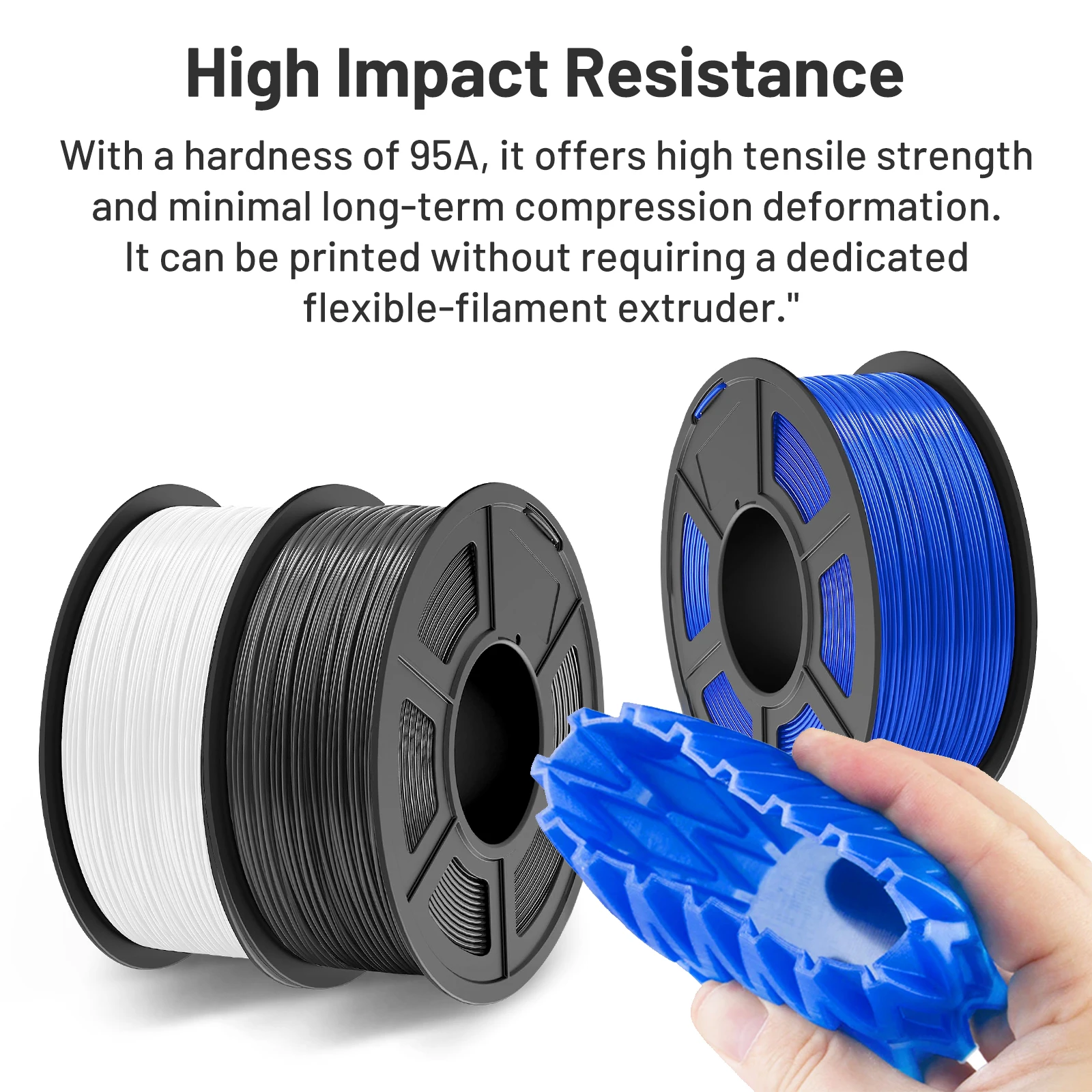 CoLiDo PETG/TPU/ABS 3D-Filament 2 kg 1,75 mm +/-0,02 mm 3D-Druckfilament, ordentlich gewickeltes Filament, Vakuumverpackung, schneller Versand, EU – Detail 16