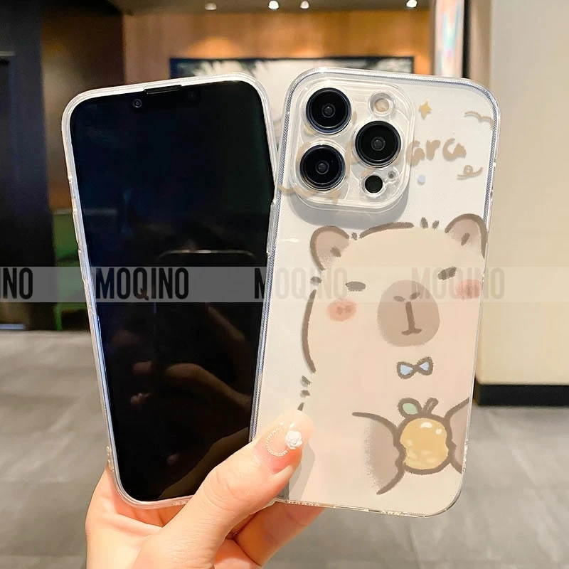 حافظة لهاتف Sony Xperia XZ2 XP XZ premrum XZ1 Compart 1iV 10iV Capybara حافظة ناعمة من البولي يوريثان