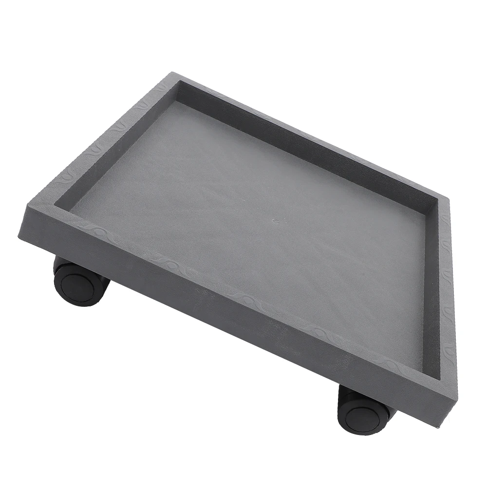

Square Flower Pot Tray Plant St Caster Wheels Rolling Planter Base Indoor Decor Saucer Resin Material Large Size Various Pots