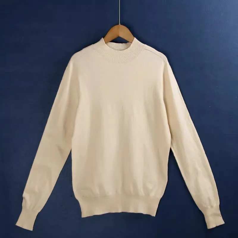 

748, круглый вязаный свитер Ne, тонкий длинный све, основа irt, многоцветная внутренняя одежда, осенний новый слей, простой дизайн, для поездок на работу...