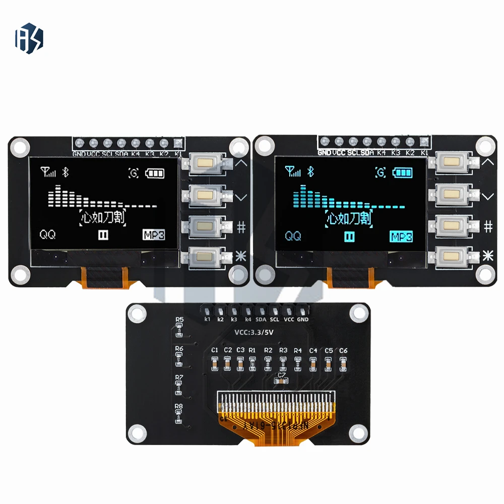 1,3-inch vierkant TFT-kleurendisplay: ST7789 LCD-module met 240×240 SPI-interface