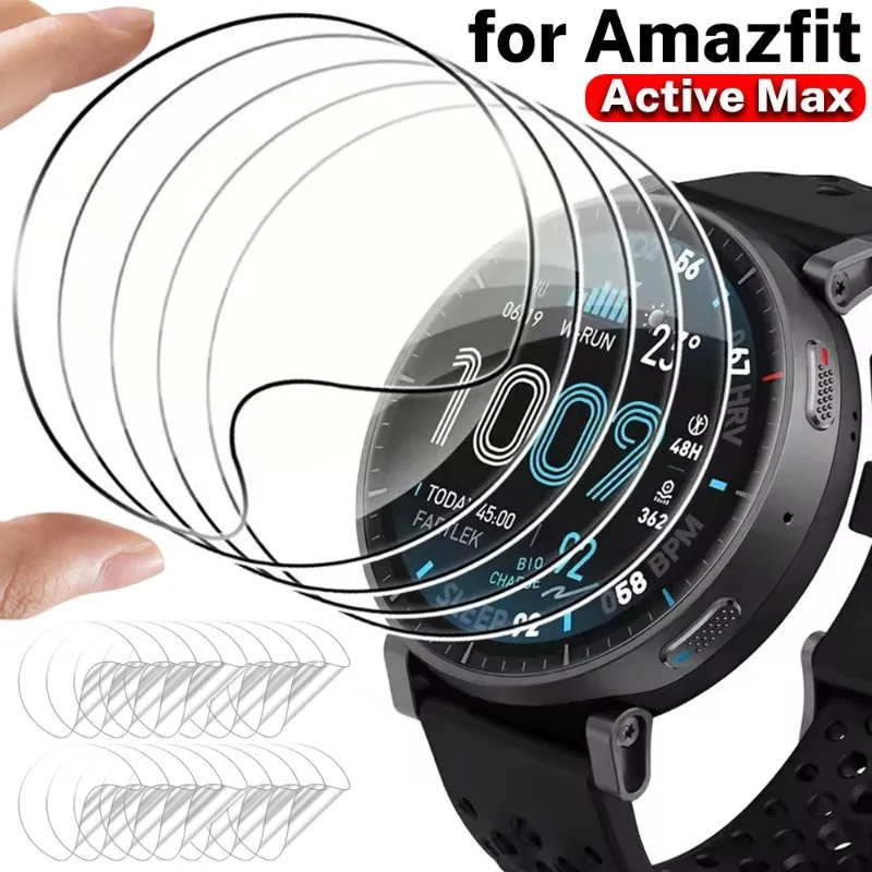

2-10PCS Ultra-thin Transparent Hydrogel Film for Amazfit Active Max TPU Protective Films Cover for Amazfit Active Max Accessory