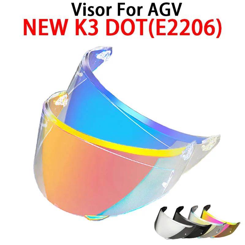 Helmet Visor for NEW AGV K3(E2206) Motorcycle Helmet Lens Windshield Shield Goggles Screen Mica Accessories