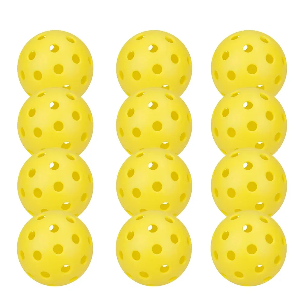 6/12/24 Stück Pickleball 74MM Langlebige 40-Loch Outdoor-Picklebälle 26g für Wettkämpfe Pickleball-Sets – Detail 6