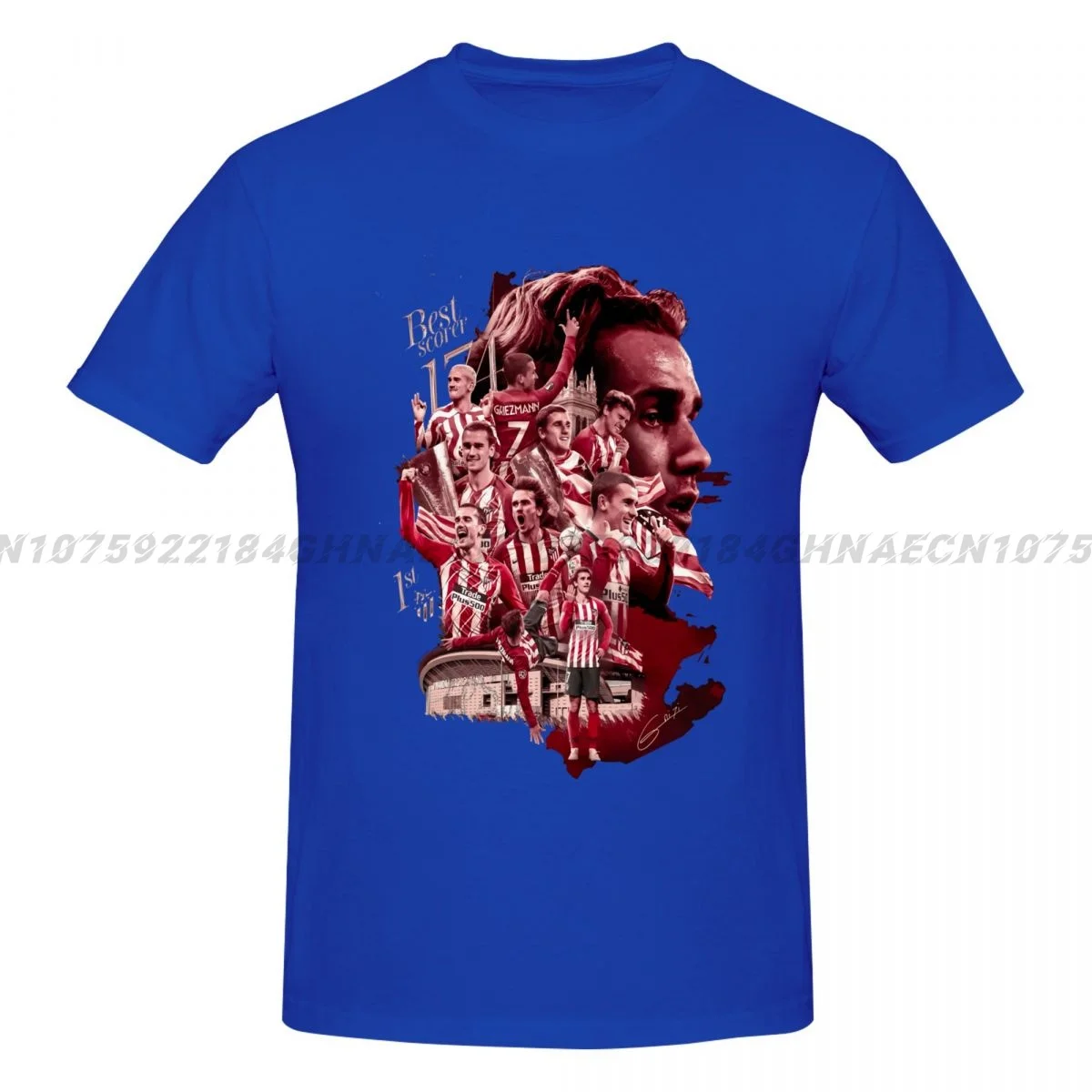 Antoine Griezmann Seven Number Oversized t-shirt New Streetwear O-Neck Cotton T shirt Y2k Top Clothing