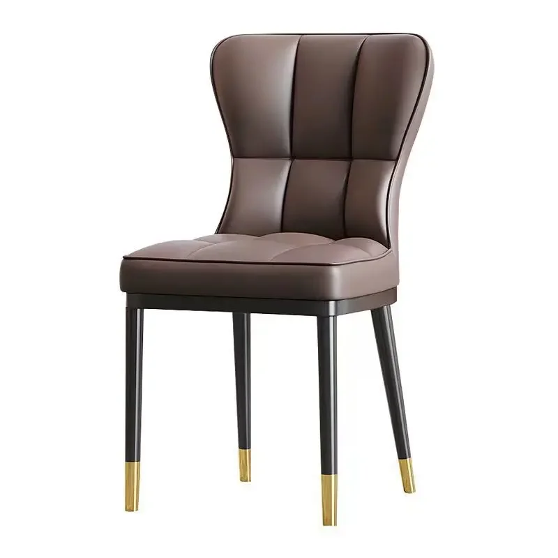 

Light Luxury Soft Package Dining Chair Nordic Style Restaurant Coffee Shop Hotel Leisure Backrest Book Table Chair