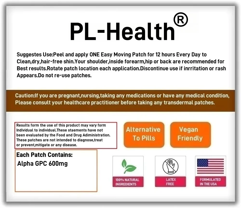30枚入り アルファGPC経皮吸収パッチ コリンブレイン アセチルコリン用、認知機能、脳機能をサポート