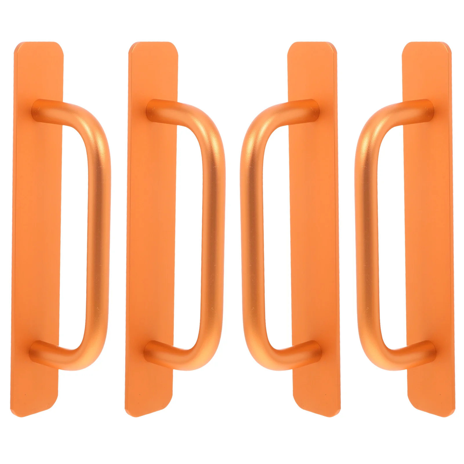 

4pcs Aluminum Alloy Pull Handles 15Cm No-Drill Stick On For Sliding Glass Door Window Wardrobe Cabinet Drawer Self-Adhesive