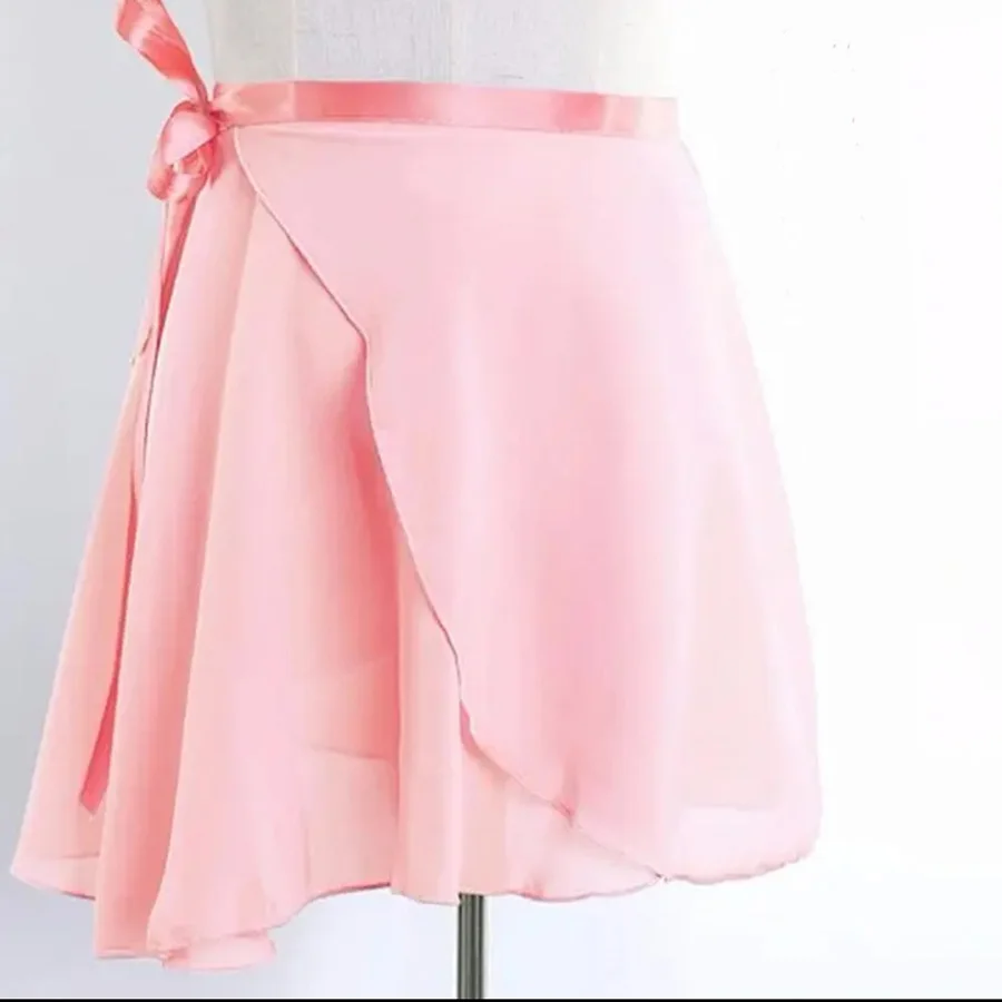 Ballet Dance Skirt Adult Children Chiffon Pure Color Floral Print Practice Leotard Dance Dress Women Ballet Dancing Dress