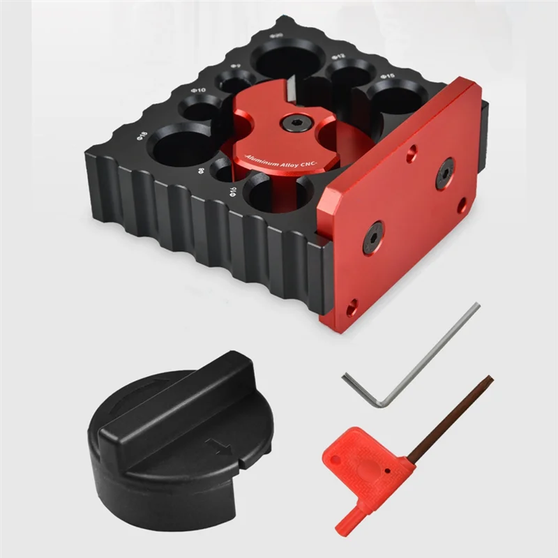 BHBD-Electric Drill Making Round Dowel Semi Automatic Rotary Cutter Multi Aperture Round Doweler Woodworking Auxiliary Tool