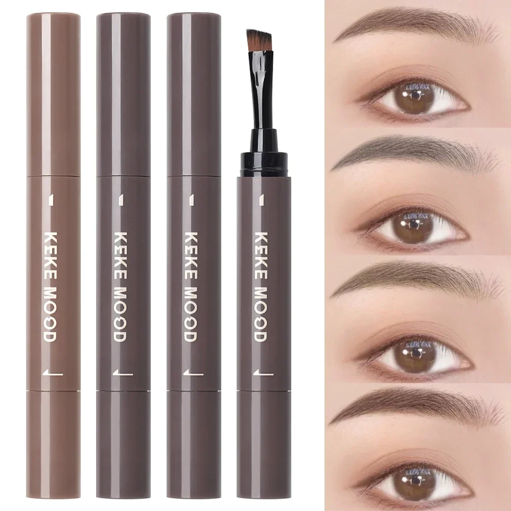 Waterproof Eyebrow Dyeing Cream Pencil Natural Lasting Highly Tint Eyebrow Lying Silkworm Eyeline with Brush Makeup Cosmetics