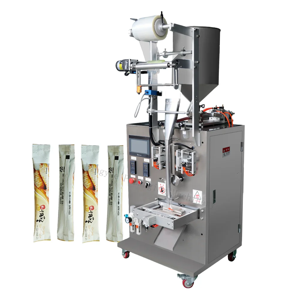 2026Automatic Sauce Packaging Machine Mustard Mayonnaise Paste Filling Packing Machine with Mixer