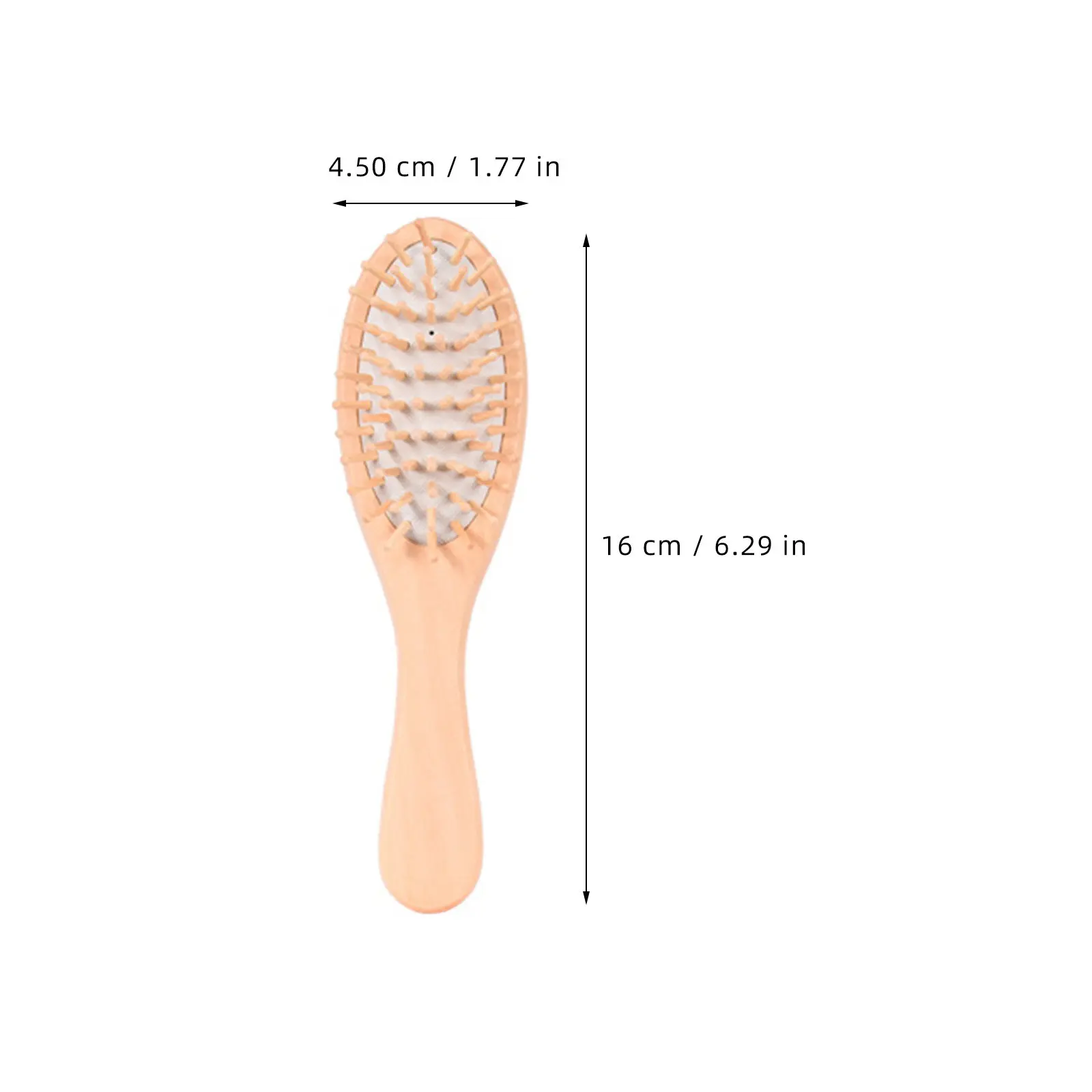 Wooden Scalp Massager Comb with Wide Teeth & Natural Rubber Cushion for Hair Detangling and Relaxation