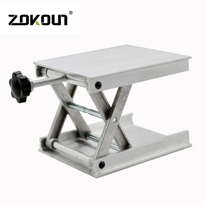 ZOKOUN 11 x 9cm Aluminum Router Lift table for floor line laser level Multifunctional Lab Lifting Stand Rack lift platform