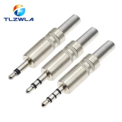 5PCS Metal Repair 3.5mm Male Headphone Plug Mono Stereo Audio Solder Cable Connector 3.5 2Pole 3Pole 4Pole Earphone Jack Adapter