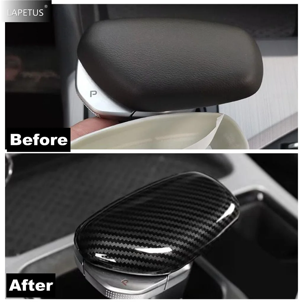 Car Gear Shift Head Sequins Decoration Cover Trim Carbon Fiber Accessories  For Geely New Tugella / Xingyue FY11 2021 2022 2023