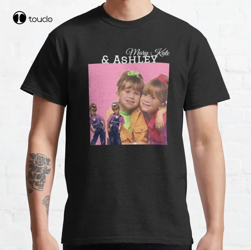 Mary Kate And Ashley Olsen Classic T-Shirt Cotton Tee Shirt Unisex Custom Aldult Teen Unisex Digital Printing Tee Shirts Xs-5Xl