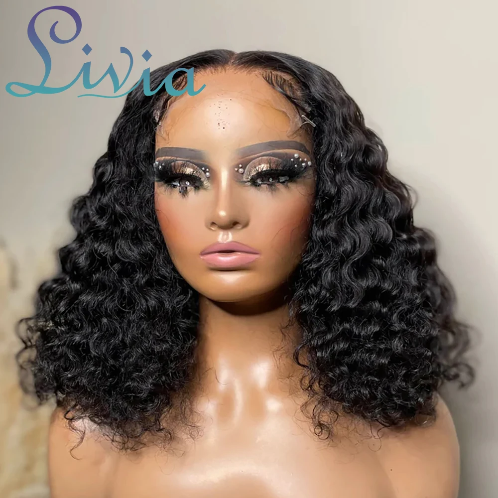 

Afro Kinky Curly Bob Wigs Human Hair Brazilian Hair 13x4 Jerry Curly Short Bob Wig For Women Straight Lace Front Human Hair Wig