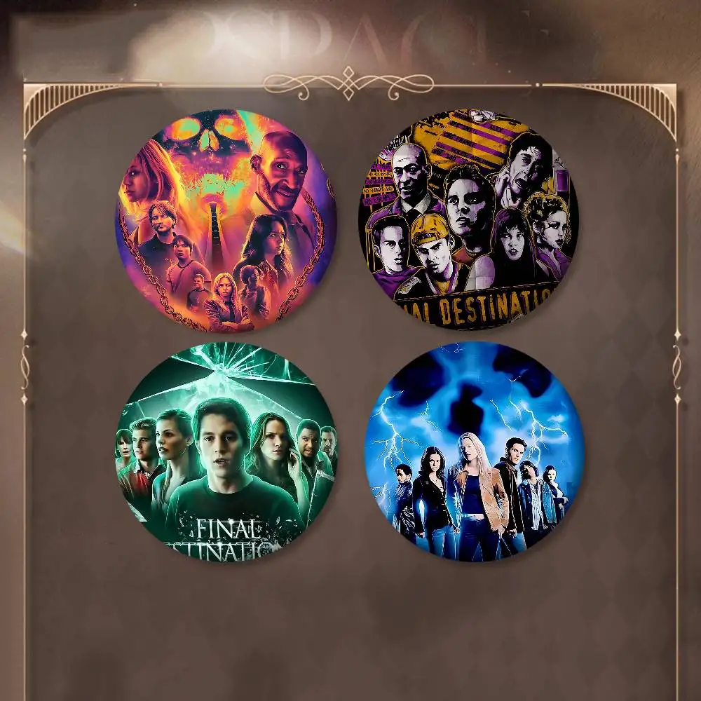 MovieS F-Final Destination Badges الإبداعية صفيح لينة زر دبابيس الحيوان أيقونة بروش التلبيب على ظهره شارة