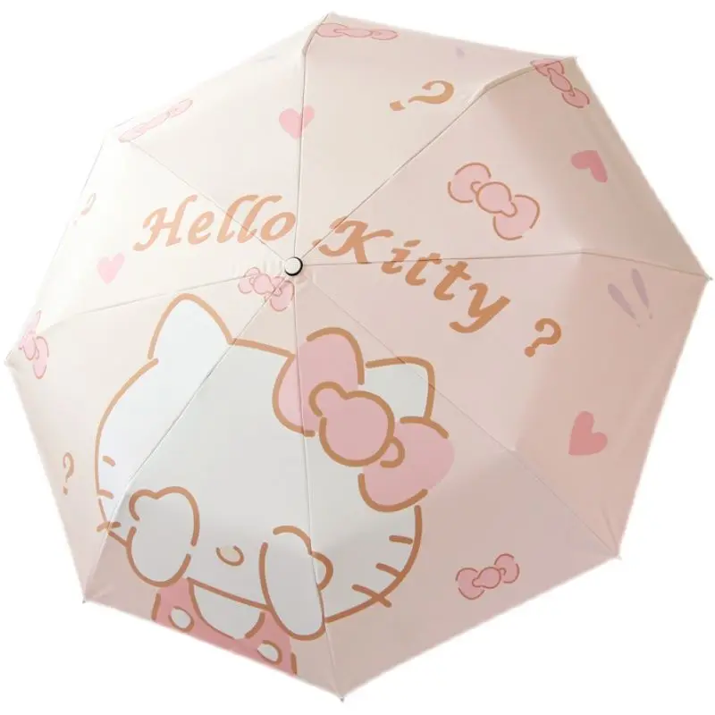 Cartoon Pattern Dual-purpose Automatic Umbrella For Sun Shading Sun Protection And UV Protection