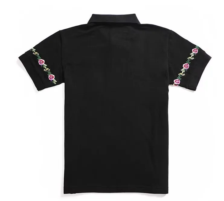 High New Novelty 2026 Embroidered Green Red stripe Collar Fashion Casual Polo Shirts Shirt Skateboard Cotton Polos Top Tee L25