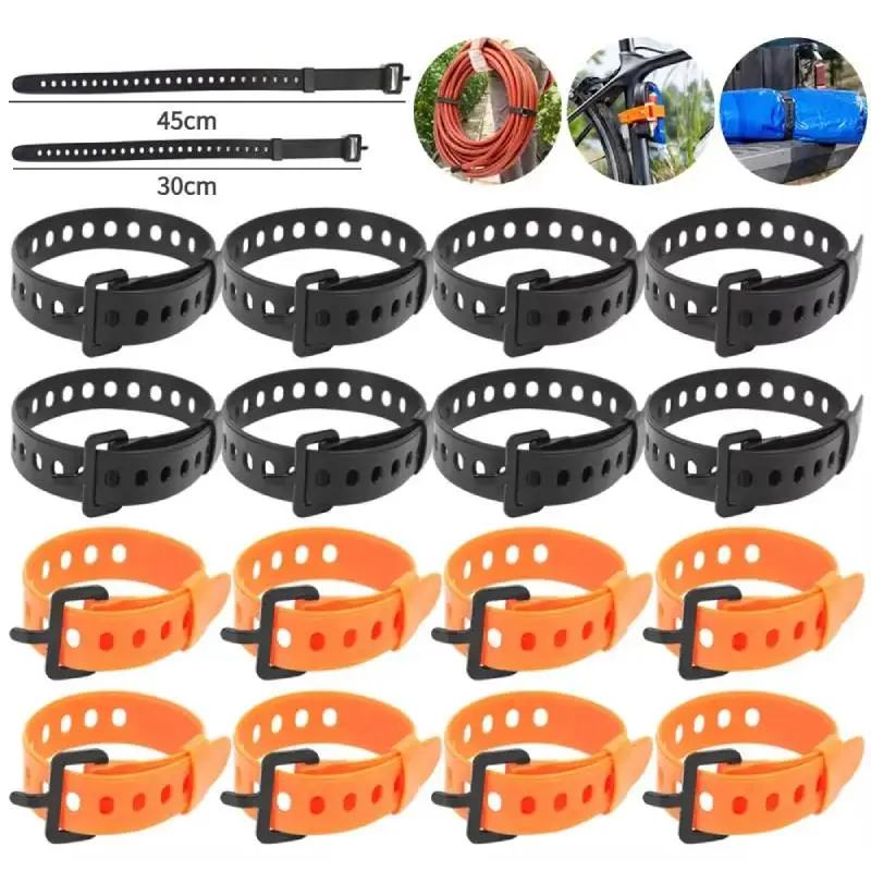 Outdoor Multi-functional Ties Portable Buckle Ties Rubber Convenient Elastic Free Adjustment for Travel Camping Hiking