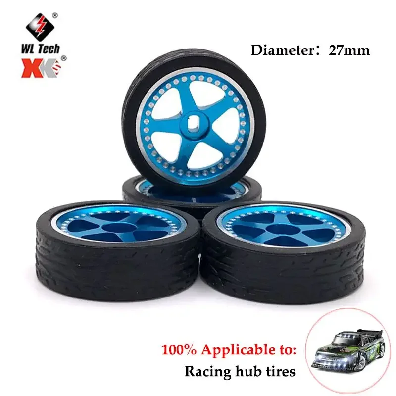 Wltoys Mosquito Car Jing Shang 1/28 284131 K969 K989 RC Car Upgrade Two Wide Two Narrow Outer Diameter 27mm Drift Wheel Tires