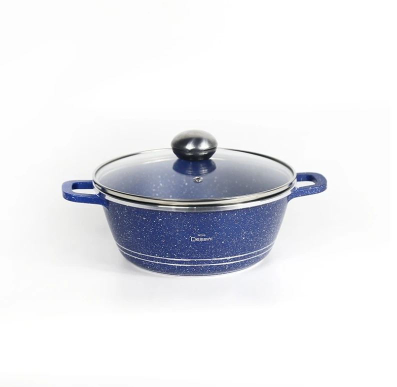 23 Pcs Non-Stick Granite Coating Cookware Set Aluminum Pan And Pot Set With Silicone Utensils