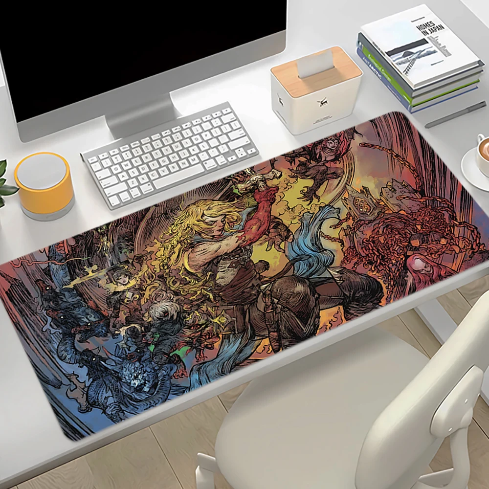 Mouse Pad Large Gaming Mousepad C-Castlevania Desk Mat Non-slip Rubber Gamer Computer Keyboard Mat Laptop Office Playmat