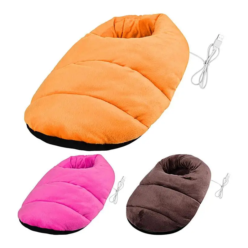 Electric Foot Heating Pad Washable Feet Warmer Heater Household Soft Plush Thermal Blanket Foot Warming Mat Home Office Bedroom