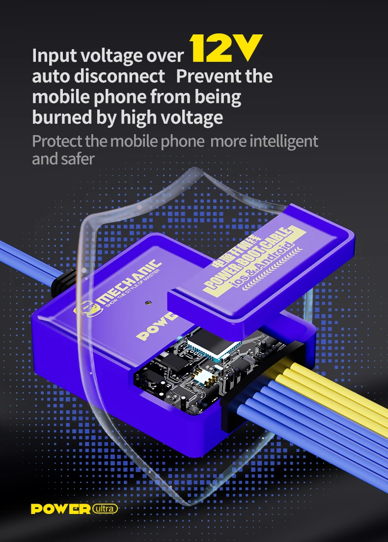 Линия управления загрузкой Mechanic Power Ultra Power Max для iPhone X-15 PM Xiaomi Samsung Oppo, тестовый кабель загрузки источника питания, шнур