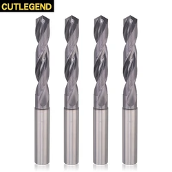 1PC CUTLEGEND HRC68 5D Carbide Outer Cooling Drill Bit Alloy Drill Tungsten Steel Hard Stainless Metal Drill For CNC Machine