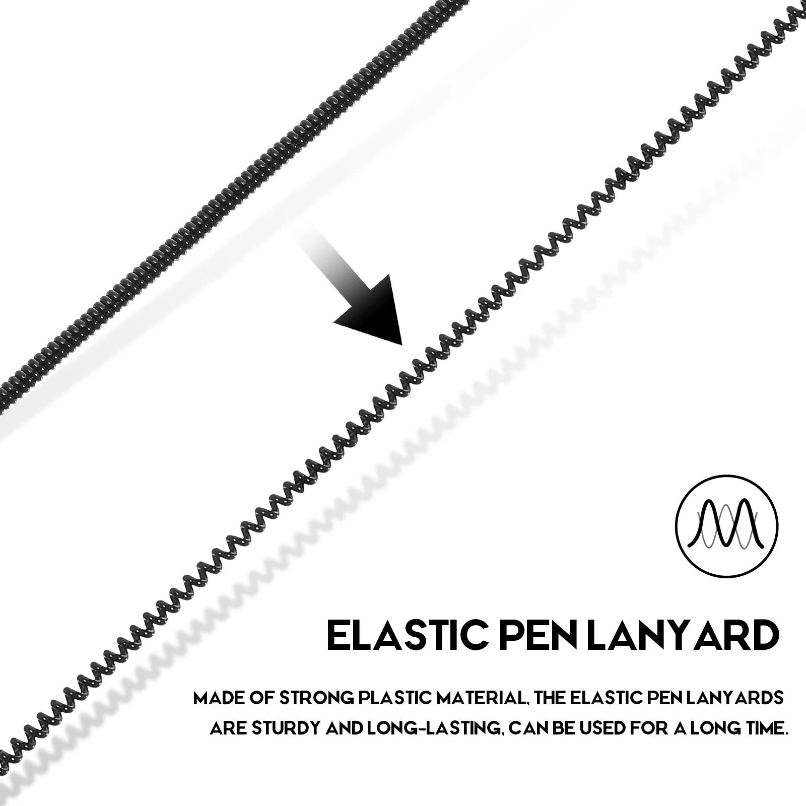 Elastic Lanyard for Stylus Pen 8 Pack Retractable Spring Rope Anti Lost Tether Cord Pen Holder Hanging Strap