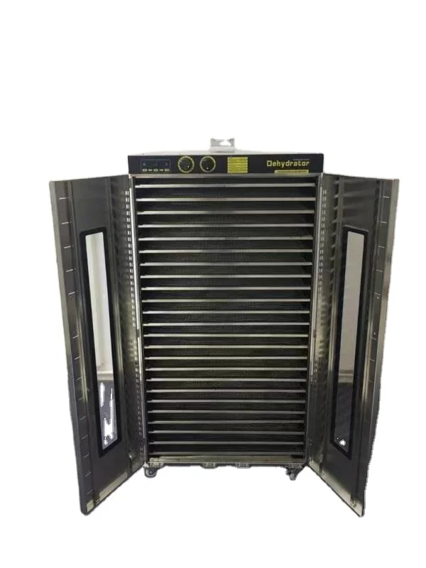-kk 24-Trays Electric Digital 304 Stainless Steel Food Dryer Large Capacity Commercial Fruit Vegetable Dehydrator Time Zone