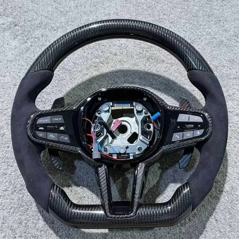 Customized Carbon Fiber Leather Suede Car Steering Wheel For BMW G20 G21 G11 G12 G81 G22 G23 G26 G30 G32 G87 G80 Steering Wheel
